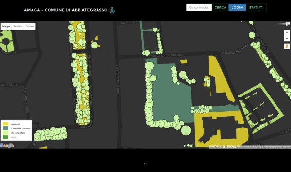 Catasto digitale del verde nel territorio del Comune di Abbiategrasso