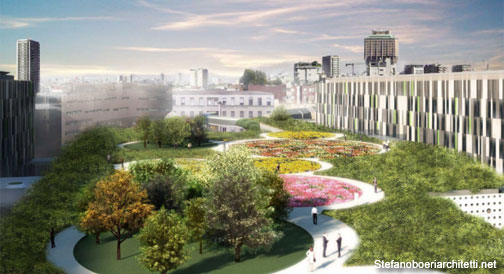 Il nuovo Policlinico di Milano avrà un giardino terapeutico sul tetto