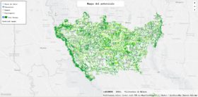 The map of where to plant the 3 million trees in the metropolitan city of Milan (Forestami.org)